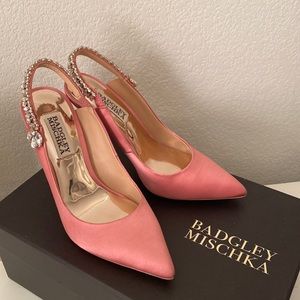 Badgley Mischka Pink Paxton Pump Size 5